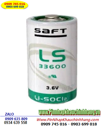 Saft LS33600, Pin nuôi nguồn PLC lithium 3.6v Saft LS33600 D 17000mAh 